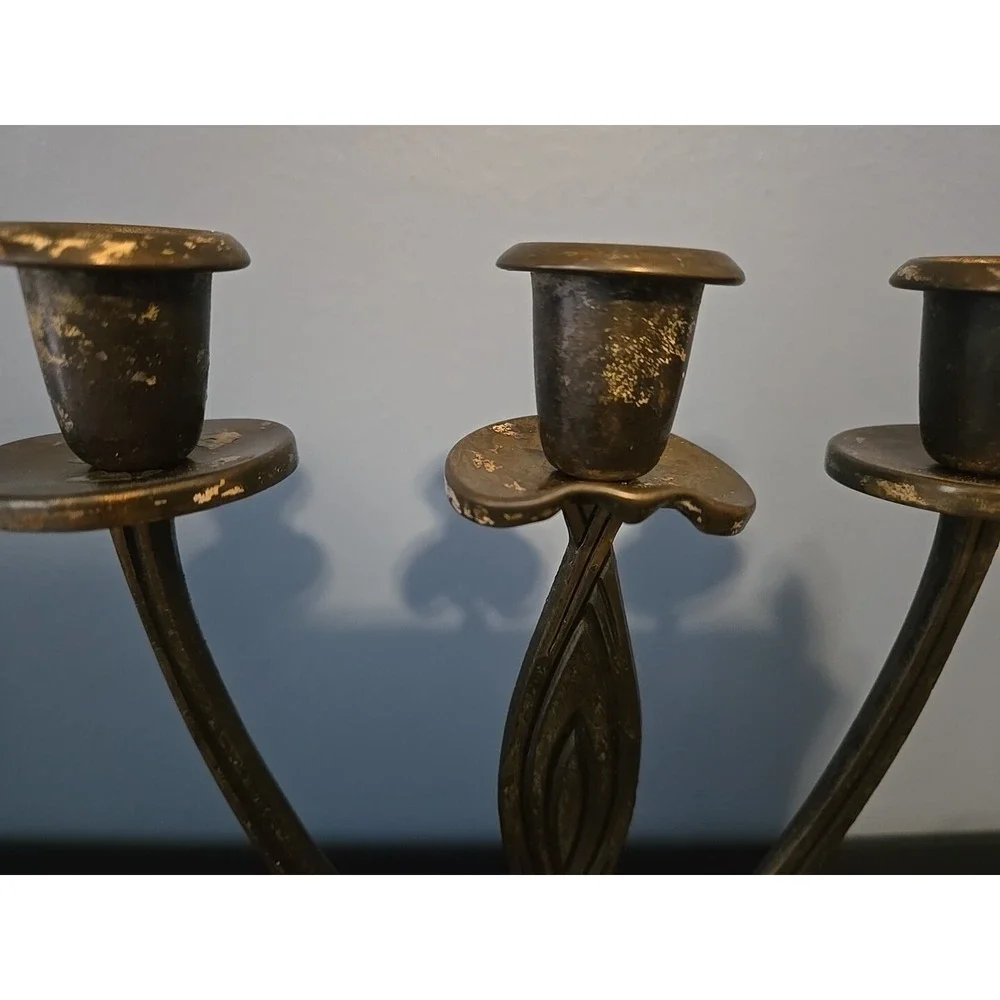 Vintage Dayagi Israel 9905 Brass Candle Holder